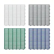 Secure and Stable Interlocking Square Stripe Shower Stall Mats for Secure Fit