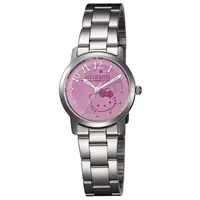 在飛比找PChome24h購物優惠-【HELLO KITTY】凱蒂貓俏皮小花時尚腕錶 (紫色 L