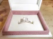 Genuine Pandora Era 14ct White Gold Lab-grown 1 Carat Diamond Ring 152893C01 58