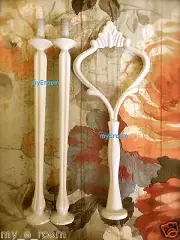 3 tier Cake Plate Stand Fitting HEAVY CROWN Handle White Black
