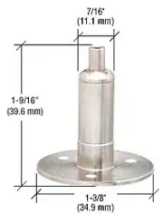 CRL Y03CR Drill-Thru Shelf Support with Tensioner for 3/8" Cable System