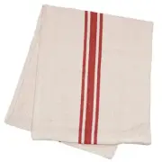 New Country Farmhouse RED STRIPED GRAIN SACK TABLE RUNNER 56" Primitive