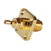 5pcs RP-SMA Female Jack 4 hole Flange Solder RG178 1.13 cable RF Connector
