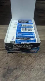 12-Pack New ChapStick Moisturizer Original Lip Balm Tube SPF 15