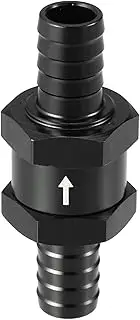 X AUTOHAUX Fuel Check Valve One Way/Inner Non Return One Way Check Valve for Car Fuel Petrol Gasoline Diesel/Durable 0.47" 12mm OD / 1 Pcs Black