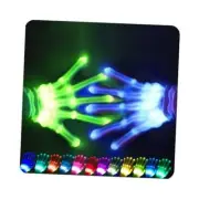 12-Color LED Light-Up Gloves for Kids - Fun & Glowing Gloves Multi-Color Small