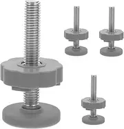 CIMAXIC 4pcs Pet Isolation Fence Gate Gate Threaded Spindle Threaded Screw Rods Screw for Pressure Mounted Grey Steel Core