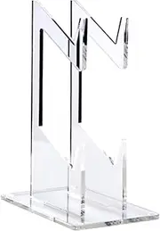 SECFOU Game Controller Organizer Stand Dual Headphone Display Holder for Controllers Lightweight and Durable Storage Rack Transparent Design for Clean Play Space