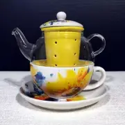 Big Sky Carvers 3005051421 SUNFLOWER TEA-FOR-ONE SET, Dean Crouser, DEMDACO