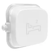 Clipsal Iconic Essence Dolly Rocker - Bed2 - Arctic White - E40BD2R-AW