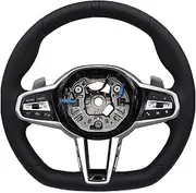 Compatible With BMW M4 CS Sport Steering Wheel M Stitching X3 X4 M3 M4 G01 G20 G30 G31 G32 G02 G82 G42 G21 G14 G87 G80, Car Accessories