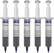 Bay Direct 5-Pack Reusable Thermal Paste (7 Oz/200g) Large Syringe Thermal Grease Cool Compound Heatsink Apply to PC/CPU/GPU/LED/VGA. Spatula Included