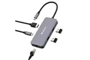 Verbatim USB-C Pro Multiport Hub 5 Port 1 x HDMI, 1 x RJ45, 2 x USB-A 3.2 Gen1, 1 x USB-C PD (Power Delivery). Ultra Portable for notebook, phone, pad