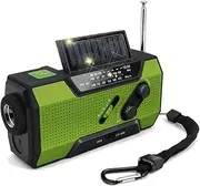 Emergency Radio Waterproof,Portable Digital AM FM Radio with Flashlight,Hand Crank Weather Radio with Solar Panel, Phone Charger,Emergency Survival Kit