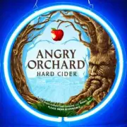 Hard Cider Angry Orchard Beer Acrylic Neon Lamp Sign 12"x12" Bar Shop Garage EM