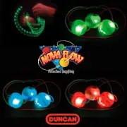 Duncan Nova Flow Light Up - Attached Juggling Skill Toy with Storage Case