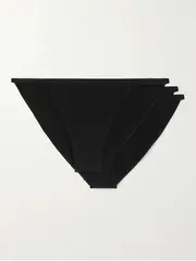 [CDLP] CDLP - + Net Sustain Set Of Three Tencel Lyocell-blend Briefs - Black - x large x large Black