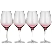 4PK Ladelle Prism 680ml Red Wine Glass Stemmed Drinkware/Glassware Set Plum