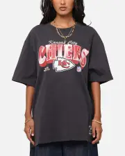 [MITCHELL & NESS] Mitchell & Ness Kansas City Chiefs Arch T-shirt Faded Black - Size 2XL 2XL Faded Black