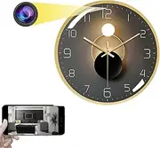 Spy Hidden Camera, WiFi Wall Clock Camera 1080P Wireless Security Nanny Cam Mini Video Recorder with Night Vision and Remote Viewing, Support iOS/Android (FSTY-EC0503)