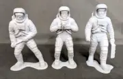 VTG Lot of 3 - 1970 Louis Marx Moon Landing Astronaut Toys - 6 inches (S5)