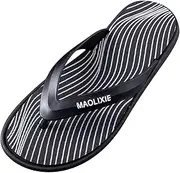 [Generic] Rubber Mens Flip Flops Casual Personality Slippers Comfortable Wear Breathable Slippers Memory Foam Flip Flops Men Flip Flops Tan Men