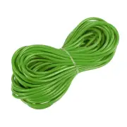Faux Leather Cord Round Leather String, 3mm x 10m, Grass Green