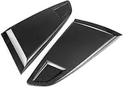 1/4 Quarter Car Rear Side Window Louver Side Vent Scoop Cover Trim Side Vent Scoop Cover Compatible for Ford/Mustang 2015-2020 2Dr(Carbon Fiber Look)