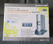 Iogear MiniView III 2-Port USB KVM Peripheral Sharing Switch GCS1712 NEW
