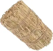 Yardwe DIY Scene Layout Straw Decorative Stool Neutral Home Decor Farmhouse Style