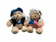 Aurora NEW Set of 2 Philadelphia Official Betsey Ross Benjamin Franklin Bears