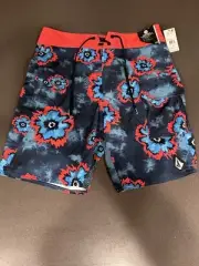 New Volcom July 4th Mod Board Shorts - NWT Mens Size 29 Blue / Multi A0822208