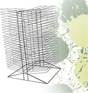 Art Drying Rack,50 Shelves Heavy Duty Art Canvas Storage Rack,One-Piece Art Drying Rack,Suitable for Storing Engineering Drawings and Paintings