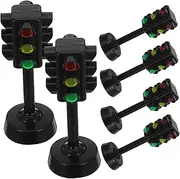 Totority 's Traffic Light Playset 6pcs Stop Light Toys for Classroom Real Life Traffic Simulation Game for Safety Education