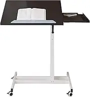 Drafting Table with Wheels, Desk Bed, Drawing Easel, Architect Table, Adjustable Height, for Home, Office, Hospital(White)