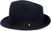[JANeGWXRUuW] Classic Bowler Hat Men's British Retro Style Felt Hat Jazz Bowler Hat for Outdoor