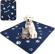 Heavy-Duty Washable Dog Pads 120x90cm/47x35 Inch with Rapid Absorption & Leak-Proof Design - Reusable Puppy Training Mats for Housebreaking, Waterproof & Non-Slip Bottom, Incontinence & Whelping Care