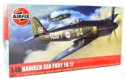 Airfix Hawker Sea Fury FB.II 1:48 Scale Plastic Model Airplane A06105A