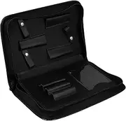 Baluue 1pc Leather Scissors Bag Scissor Storage Bag Scissor Storage Organizer Hairdressing Scissors Bag Scissors for Leather Scissor Bag Barber Scissors Case Hair Cut Scissors Bag Black