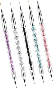 Baluue Professional Nail Art Set 5pcs Double Head Nail Dotting Pen Manicure Tools for Diy