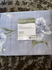 NEW JCPENNEY HOME COLLECTION SMOOTH TOUCH 200 THREAD COUNT FULL SET SHEETS Blue