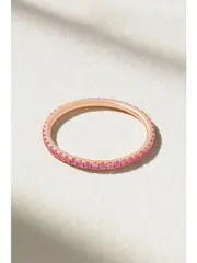 [Ileana Makri] Ileana Makri - Thread 18-karat Rose Gold Sapphire Ring - Pink - 5 1/2 5 1/2 Pink