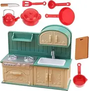 1 Set Mini Kitchenware Models for Kids Play Kitchen Toy Miniature Doll House Kitchen Accessories