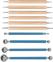 10 Piece Dotting Tools Ball Styluses for Rock Painting, Pottery Clay Modeling Embossing Art, Coloring, Drawing and Drafting Blue