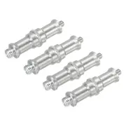 Light Stand Adapter 3/8 Male to 1/4 Male Converter Threaded Screw Adapter 4 Pack