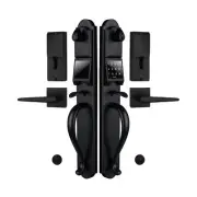 Heavy Duty keypad Double Door Handleset with Lock for Front Door, Electronic ...