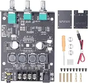 Power Amplifier Module Mini High Low Adjustment 2.0 Stereo Dual Channel 2x50W Audio Amplifier Board DC 9 to 24V with Overvoltage Protection for Sound Engineering Industrial
