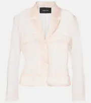 [Simone Rocha] Simone Rocha Silk organza blouse AU 8 pink