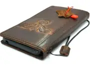Genuine Leather case f Iphone 14 13 12 11 Pro Max Wallet Book eagle German cross