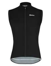 Santini Nebula Puro Windproof Vest - Black Size S